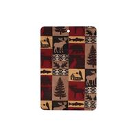 ZhaoYuGoods Lodge Bear Lot de 6 cartes désodorisantes de voiture pour homme et femme - Décoration parfumée à suspendre pour miroir de voiture, maison, placard