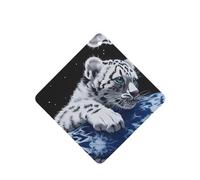ZhaoYuGoods Lot de 6 cartes désodorisantes Little Tiger in Space Lavande pour homme et femme - Décoration parfumée à suspendre pour miroir de voiture, maison, placard