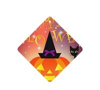 ZhaoYuGoods Lot de 6 cartes désodorisantes pour voiture Happy Halloween Day Lavande pour homme et femme - Décoration parfumée à suspendre pour miroir de voiture, maison, placard