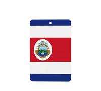 ZhaoYuGoods Lot de 6 cartes désodorisantes pour voiture motif drapeau du Costa Rica lavande pour homme et femme, décoration parfumée à suspendre pour miroir de voiture, maison, placard