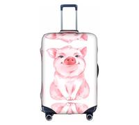ZhaoYuGoods Lovely Pink Pig Housse de protection de bagage imprimée pour valise, housse de bagage amusante pour bagages de 45 à 81 cm, blanc, S