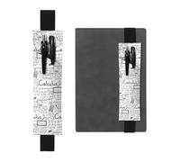 ZhaoYuGoods Mathématiques Géométrie Geek Calculus Porte-stylo Bande élastique | Pochette à stylo réglable | Joli porte-stylo en cuir, Noir , Taille unique