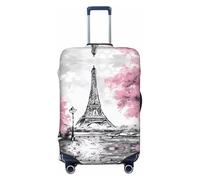 ZhaoYuGoods Peinture à l'huile Paris Tour Eiffel Housse de Bagage pour Valises Bagages Valise Protecteur Anti-rayures Accessoires, Noir , XL, Classique