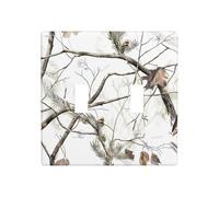 ZhaoYuGoods Plaque murale imprimée camouflage d'arbres blancs, double interrupteur à bascule, couvercle de sortie 2 interrupteurs 11,4 cm x 11,4 cm, plaque frontale décorative en polycarbonate pour la