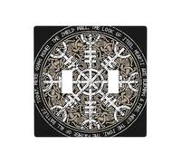 ZhaoYuGoods Plaque murale imprimée Helm of Awe, double interrupteur à bascule, couvercle de sortie 2 interrupteurs 11,4 cm x 11,4 cm, plaque frontale décorative en polycarbonate pour la maison et le