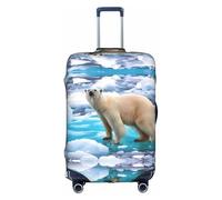 ZhaoYuGoods Polar Bear Ice Housse de protection pour valise imprimée pour valise, housse de bagage amusante pour bagages de 45 à 81 cm, blanc, XL