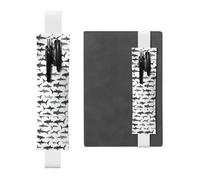 ZhaoYuGoods Porte-stylo avec bande élastique en forme de poisson | Pochette à stylo réglable | Joli porte-stylo en cuir, blanc, Taille unique