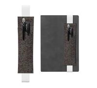 ZhaoYuGoods Porte-stylo avec bande élastique pour programmer le code de programmation | Pochette à stylo réglable | Joli porte-stylo en cuir, blanc, Taille unique