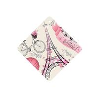 ZhaoYuGoods Romantique Paris Tour Eiffel Bycicle Lavande Lot de 6 cartes désodorisantes pour voiture homme et femme Décoration parfumée à suspendre pour miroir de voiture, maison, placard