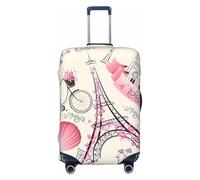 ZhaoYuGoods Romantique Paris Tour Eiffel Bycicle Valise Bagage Housse Protection Bagage Valise Bagage Housse Protection Anti Rayures Accessoires, Noir , S, Classique