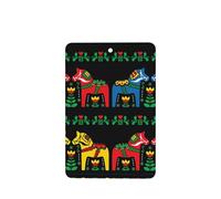 ZhaoYuGoods Runner Swedish Dala Horse Folk Lavender Lot de 6 cartes désodorisantes pour voiture, homme et femme, décoration parfumée à suspendre pour miroir de voiture, maison, placard