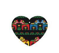 ZhaoYuGoods Runner Swedish Dala Horse Folk Lavender Lot de 6 cartes désodorisantes pour voiture, homme et femme, décoration parfumée à suspendre pour miroir de voiture, maison, placard