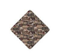 ZhaoYuGoods Rustic Lodge Bear Lot de 6 cartes désodorisantes de voiture lavande pour homme et femme Décoration parfumée à suspendre pour miroir de voiture, maison, placard