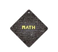 ZhaoYuGoods School Math Lot de 6 cartes désodorisantes pour voiture lavande pour homme et femme Décoration parfumée à suspendre pour miroir de voiture, maison, placard