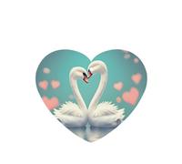 ZhaoYuGoods Swan in Love Lot de 6 cartes désodorisantes de voiture Lavande pour homme et femme Décoration parfumée à suspendre pour miroir de voiture, maison, placard