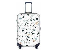 ZhaoYuGoods White parttern Housse de protection pour valise, housse de bagage imprimée pour valise, housses de bagages amusantes pour bagages de 45 à 81 cm, blanc, L