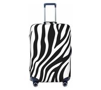 ZhaoYuGoods Zebra Fine Lines Housse de bagage pour valise, noir et blanc, anti-rayures, Noir , S, Imprimé animal