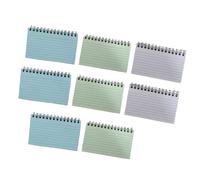 ZHAPEG Lot de 8 blocs-notes lignés à spirale, 12,7 x 7,6 cm, 50 feuilles, petit carnet de notes pour écrire et noter