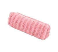 ZHAPEG Trousse à crayons rayée en peluche avec grand compartiment multifonction pour étudiante et fille