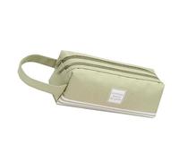 ZHAPEG Trousse multifonction de grande capacité, double couche, grands compartiments, pochette à stylos en toile pour étudiant