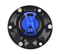 ZHAUPMCB Bouchon d'essence Couvercle de Bouchon de réservoir de Carburant adapté pour Triumph Daytona 600/650 675/955i Speed Four Triple 955i/1050 Tiger 800/800XC TT600 Bouchons de Reservoir(Blue)