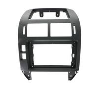 ZHAUPMCB Cadre Façade Convient pour Polo 2004-2010 Kit de Cadre de Tableau de Bord de Navigation de Voiture 9 Pouces Lecteur multimédia Android. Cadre Radio(Frame-Black)