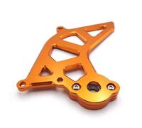 ZHAUPMCB Garde de chaîne Convient pour Yamaha DT230 Convient pour Loncin MT250 TSE250R Couvercle de pignon de Transmission Avant Couvercle de Protection de chaîne Couvercle De Chaîne(Orange)