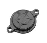 ZHAUPMCB Garde de chaîne Convient pour Yamaha YZ250F YZ450F YZ250FX YZ450FX WR250F WR450F 2014-2021 Couvercles de Filtre à Huile en Aluminium CNC Couvercle De Chaîne(Black)
