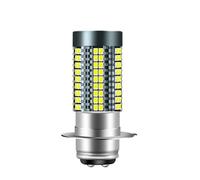 ZHAUPMCB Motorcycle Off-Road Lights Ampoules H4 pour Moto, phares de Voiture, H6 BA20D, 12 V, 6000 K, 126 puces, P15D, LED, Hi-Lo Motorcycle Front Light Bar(P15D)