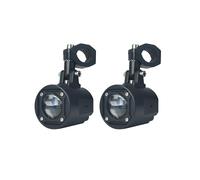 ZHAUPMCB Phare de Moto, Feux antibrouillard, Feux de Route auxiliaires, projecteur, Phare Clignotant, Feux de Route et de Croisement tangents(2pcs White Yellow)