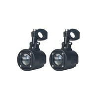 ZHAUPMCB Phare de Moto, Feux antibrouillard, Feux de Route auxiliaires, projecteur, Phare Clignotant, Feux de Route et de Croisement tangents(2pcs White White)