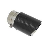 ZHAUPMCB Silencieux d'échappement Voiture Embout de Silencieux d'échappement Universel en Fibre de Carbone pour Voiture, Tuyau Droit en Acier Inoxydable Silencieux d'échappement(54mm-76mm)