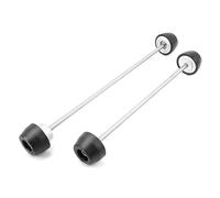 ZHAUPMCB Tampons curseurs de Cadre Convient pour Street Triple 765 RS RS Moto Avant Arrière Essieu Fourche Crash Curseur Fourche Cadre Sliders(Black Front Rear)