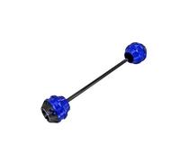ZHAUPMCB Tampons curseurs de Cadre Convient pour Tmax 530 T Max 2012 2013 2014 2015 2016, Protecteur De Roue Avant Et Arrière, Fourche D'essieu, Curseur De Collision Fourche Cadre Sliders(Front Blue)