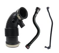 ZHAUPMCB Tuyau d'admission d'air Tuyau d'admission d'air filtré avec Anneau en Acier, Compatible avec BMW F20, F21 et F30, 11157608144, 11157614690, 13717597586 Entrées d'air(1 Set)