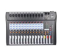 ZHCHAO 12 0s-USB 12 canaux MIC LINE AUDIO MÉLANGEUR CONSOLE XLR Entrée 3-bande EQ 48V Puissance fantôme avec adaptateur secteur