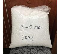ZHCHAO 250g / 500g de Remplissage de Sac de Haricots Perles de Mousse Sac de balles Blanc Pouf Boule de Mousse pour Jouets oreillers Sacs canapé-lit remplisseur(500g)