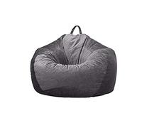 ZHCHAO Accueil Textile Canapé de Beans Sac Sac Tissu Couvercle Tatami Ménage Single Sand Couvercle Relax Lounge Meubles (Pas de Remplissage)(Dark Gray)
