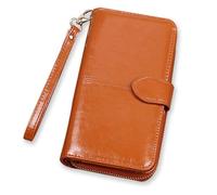 ZHCHAO Adies - Portefeuille Long Vintage, Sac de Maintien de Grande capacité, Sac Multifonctionnel for téléphone Portable