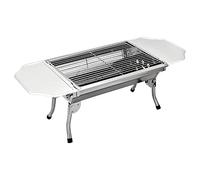 Zhchao Barbecue à charbon de bois portable en acier inoxydable pour pique-nique, barbecue à charbon de bois, poêle à charbon plus de 5