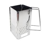 Zhchao Barbecue à charbon portable en acier inoxydable pliable pour extérieur