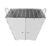 Zhchao Barbecue pliable en acier inoxydable 32,5 x 32,5 x 24 cm