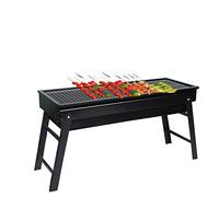 Zhchao Barbecue portable pliable pour la maison, barbecue au charbon de bois, outil de camping en plein air