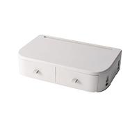 ZHCHAO Boîte de Rangement de tiroirs Moniteur Ordinateur Portable de 14 Pouces Cadre d'espace de Stockage de Bureau de Bureau(Apricot)