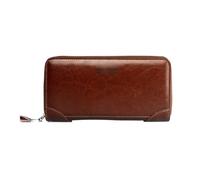 ZHCHAO Brieftasche Aus Echtem Leder Große Kapazität Herren-Kupplung Damen-Kupplungstasche