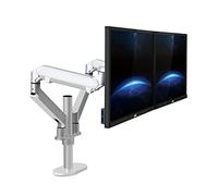ZHCHAO Bureau 17-32 Pouces Moniteur Montage Montez Plein Motion Aluminium Support De Moniteur Gaz Spring Bras Charger 2-8kgs Chacun(Silver)