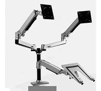 ZHCHAO Bureau Complet 17-32inch Support De Montage De Montage + 10-15.6inch Support Portable Support De Ressort Mécanique Max.Loading 10kgs
