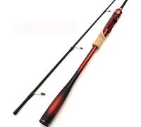 ZHCHAO Canne à pêche de 1,83 m à pointes solides pour casting/filage Canne à pêche en carbone dur Canne de voyage portable 4-28 g Canne à truite (taille : canne à lancer_1,83 m)