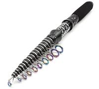 ZHCHAO Canne à pêche télescopique courte en carbone Action rapide Ultra légère Carpe Surf Spinning Rod Pocket Canne de voyage (Taille : A_2,7 m)