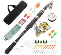 ZHCHAO Carbone Court Hard Réglable Petit Bâton de Mer Lancer Roulette Spinning Pole Sac Set Canne à Pêche Longue Portée (Taille : A_3.0m)